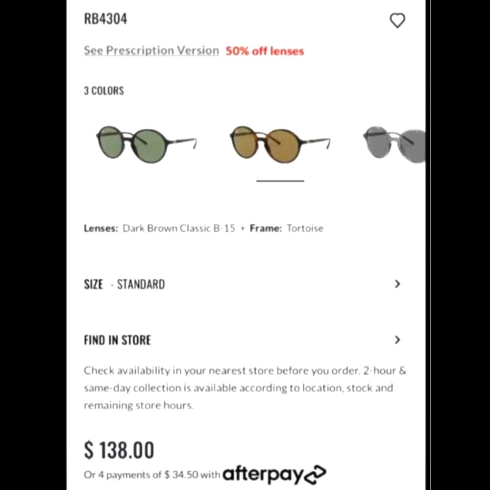 Tortoise Round Framed Ray-Ban's NWOT - Picture 2 of 2